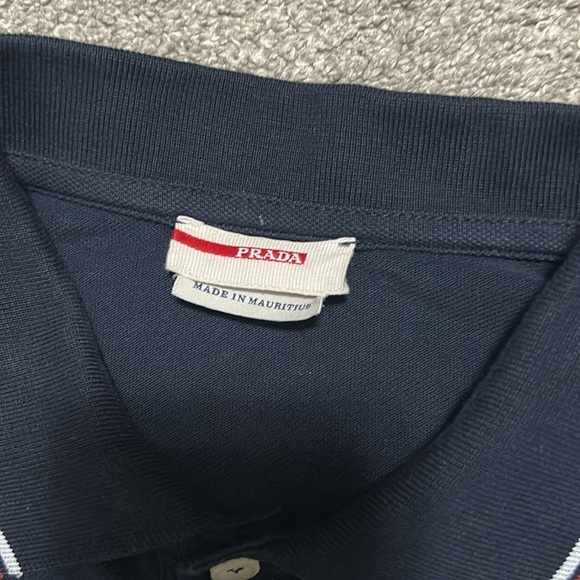 Vintage Prada Navy Polo Shirt - Picture 4 of 4